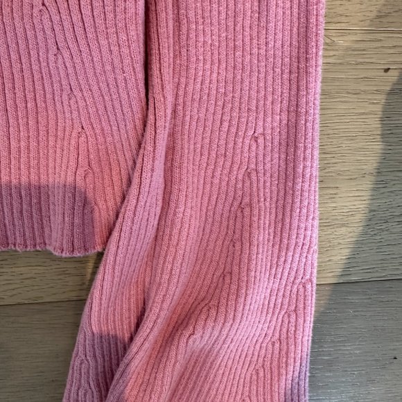 Top Shop Rib knit pink sweater with flare sleeve details. Size small - Picture 3 of 3